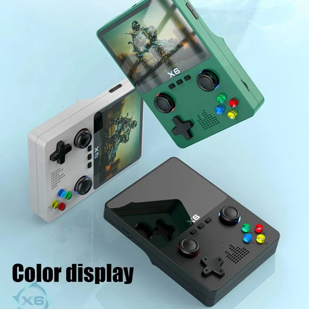 X6 Handheld Game Player + Dual Joystick with 3.5Inch IPS Screen + 11 Console Simulators