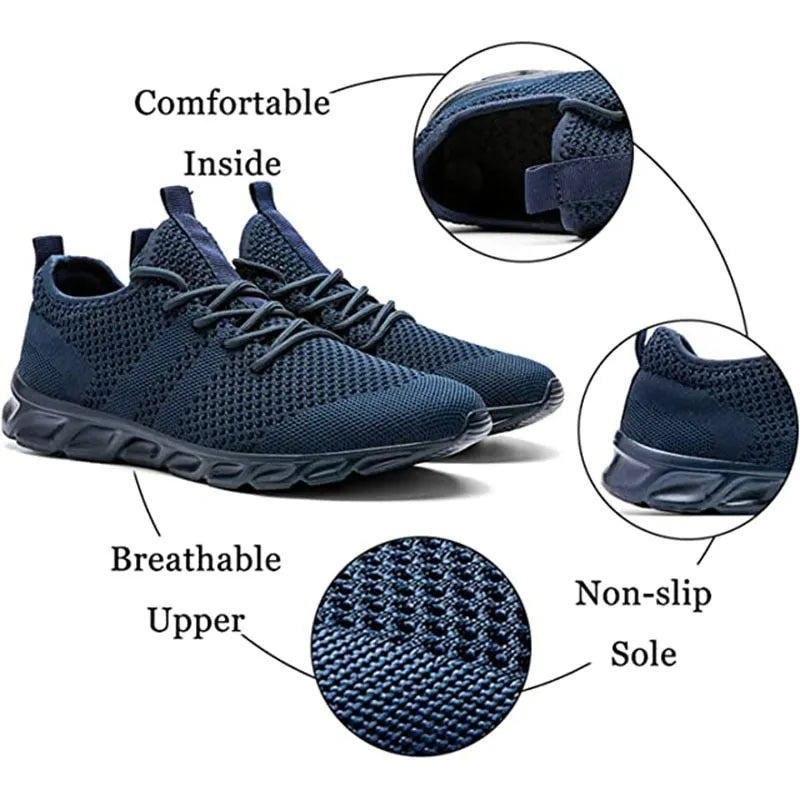 Men's Casual Sport Shoes - Light Weight Sneakers for Outdoor - Breathable
