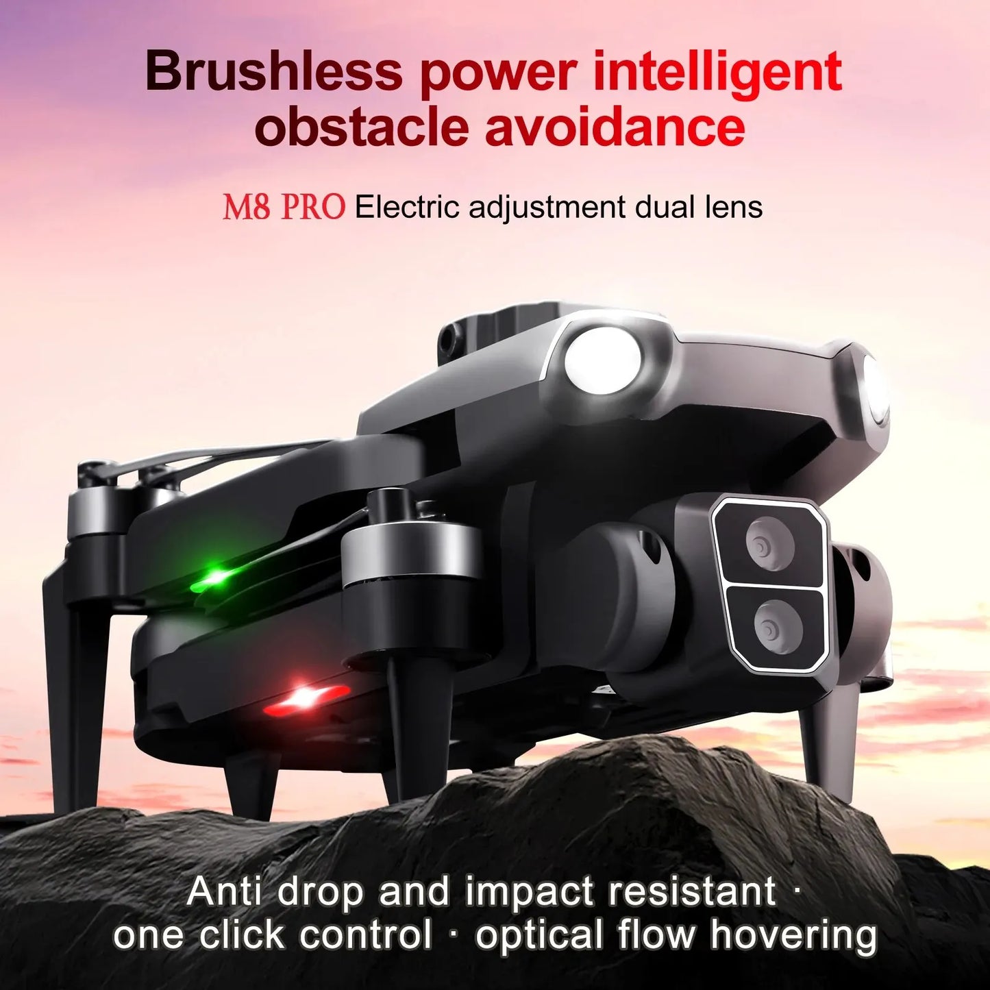 8K Drone M8 Aerial Photography Quadcopter Remote-controlled Obstacle Avoidance