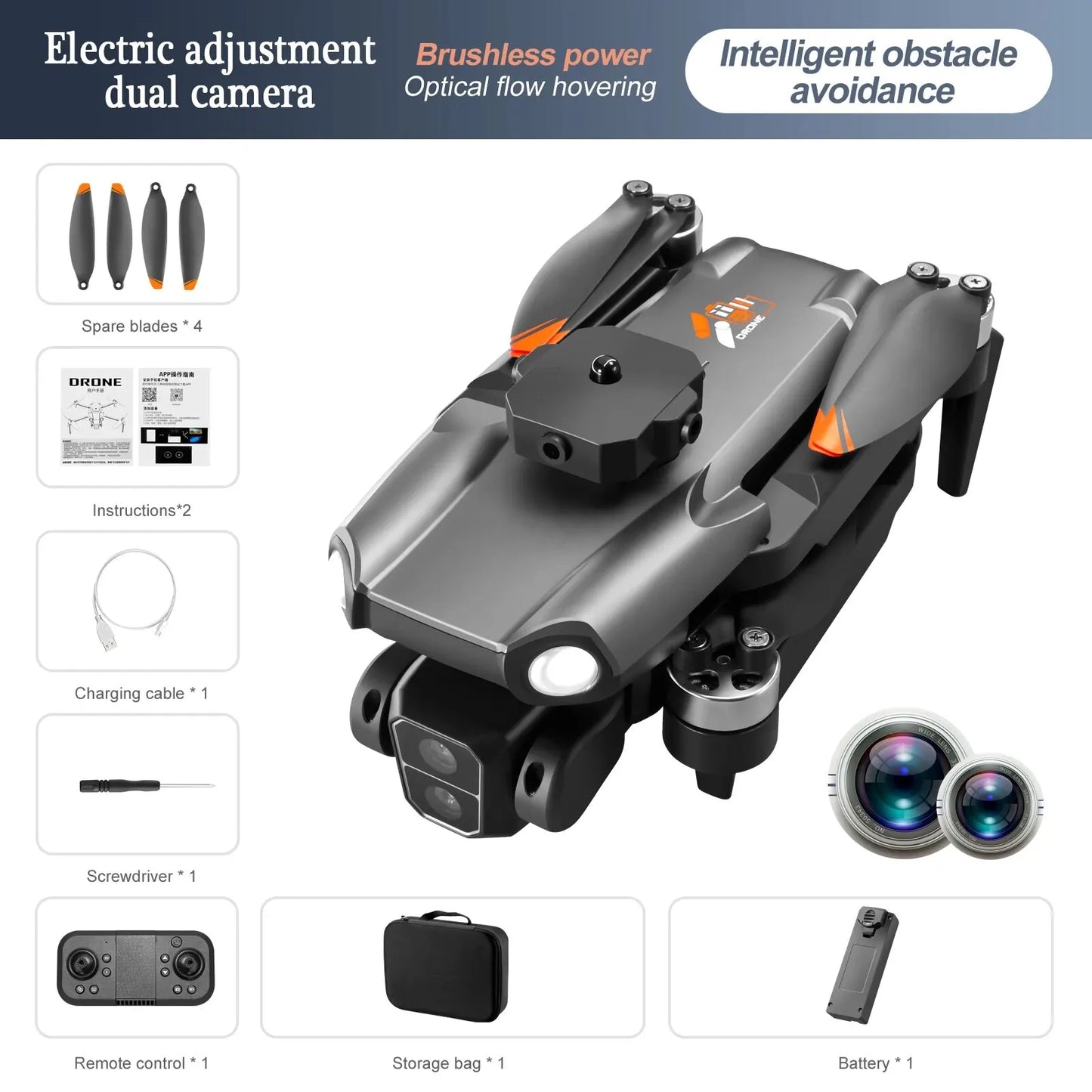 8K Drone M8 Aerial Photography Quadcopter Remote-controlled Obstacle Avoidance