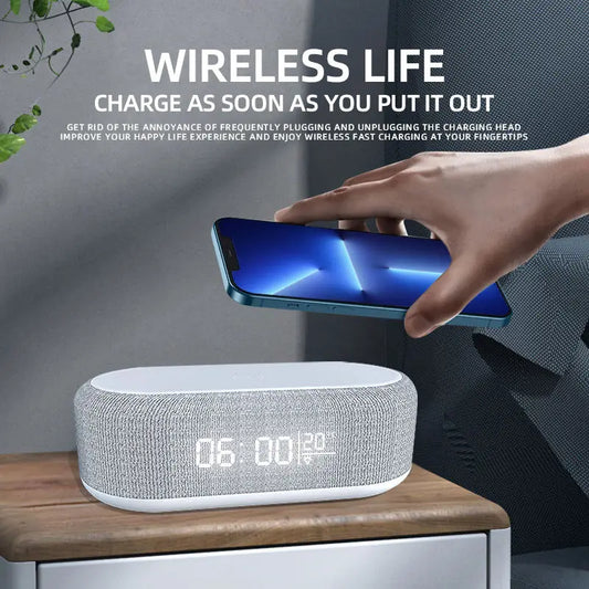 Wireless Charger - LED Light - Fast Charging Dock 15W