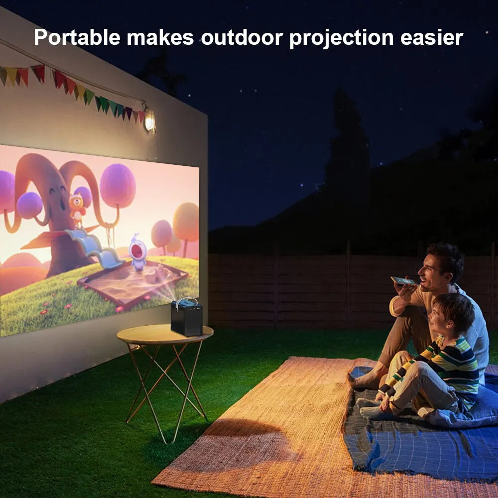 Smart Mini 4K Projector with WIFI Bluetooth 1080P Home Movie Theater